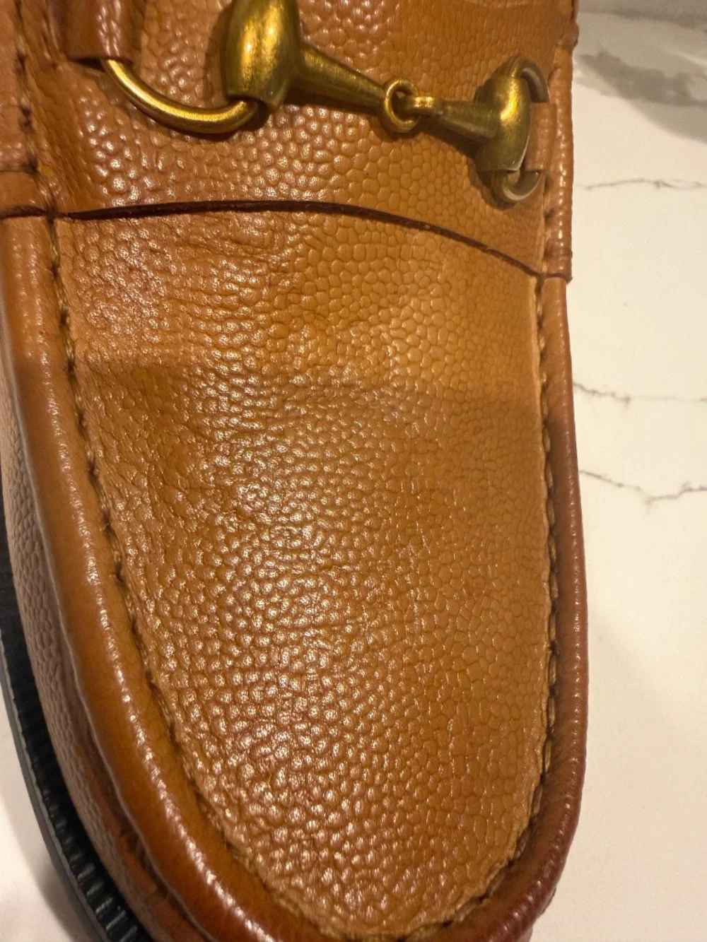 GG Wislet Horsebit Mens Loafers Size US 43 or 10 in Brown Leather